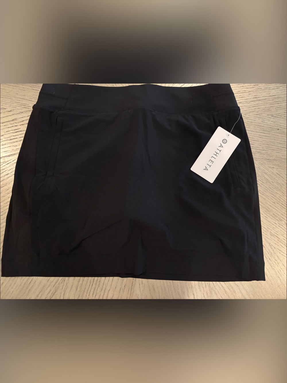 Athleta Black Active Skort with Built-In Shorts NWT